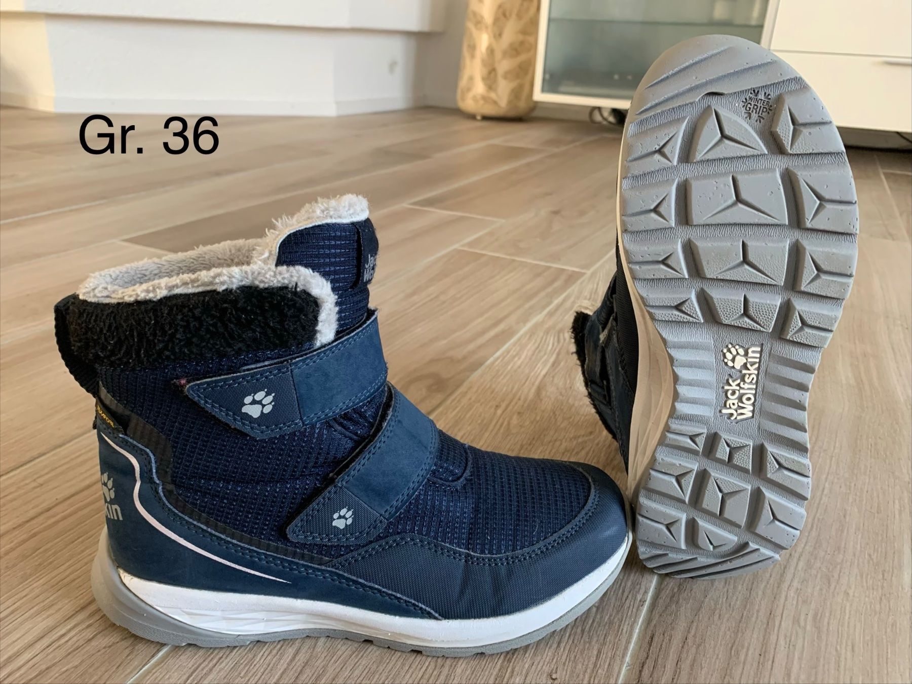 Jack Wolfskin Schuhe für Jungen: Jack Wolfskin Winterschuhe Gr. 36 blau – Gebraucht aus Rudolfstetten von Joyw