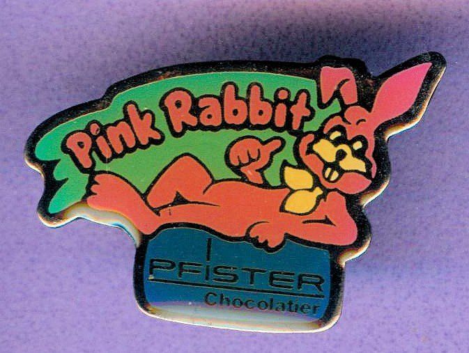Placchette & Badge: PFISTER  Pink Rabbit – Usato da Winterthur venduto da Sammleroase