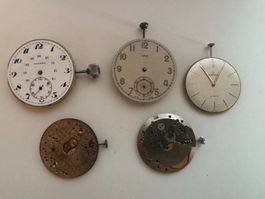 TASCHENUHREN LOT ETERNA ORIS FÜR ERSATZTEILE