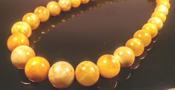 Catenine: Oliven-Bernsteinkette Farbe Butterscotch ca.76g - Länge 55cm – Nuovo (secondo la descrizione) da Sylt venduto da elizan 1