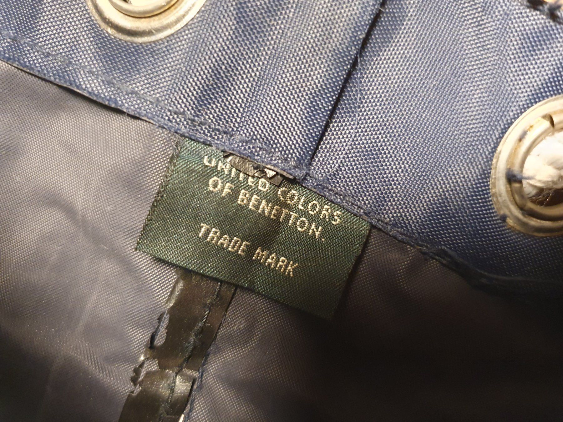 Benetton Borse: Benetton Navy Blue Sportsack – Usato da Zürich venduto da dialout 1