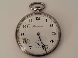 Bergland Taschenuhr Edelstahl Handaufzug um 1975