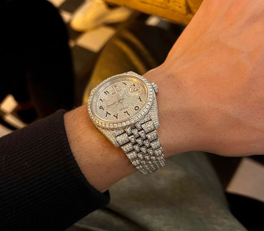 Iced datejust hot sale