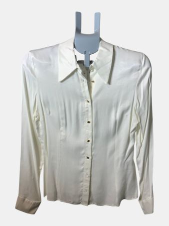 Elegante Bluse Creme / Off-White Gr. 40 – Neu