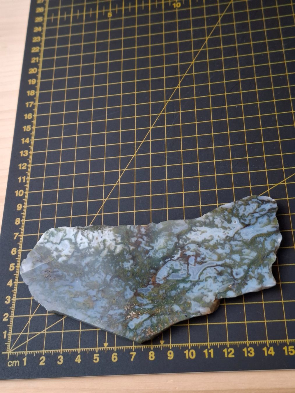 Mineralien & Heilsteine: Moosachat- Platte – Gebraucht aus Zwieselberg von Halifaxmendusli 4
