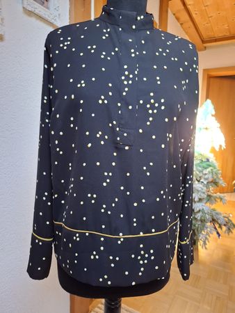 Gr 36 XS S Elegante Bluse Punkte style Bluse business 2000