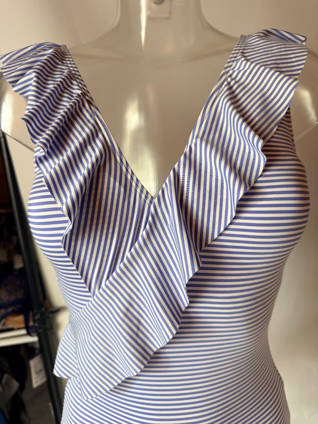 Lascana Costumi da bagno & Bikini: LASCANA, Badekleid, Grösse 36B, Farbe Hellblau/Weiss – Nuovo e nell'imballaggio originale da Rudolfstetten venduto da gst_g7xl 1