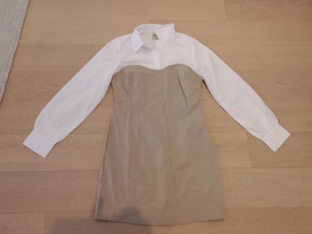 Schönes Zebra Kleid Gr. L beige-weiss Sommerkle...