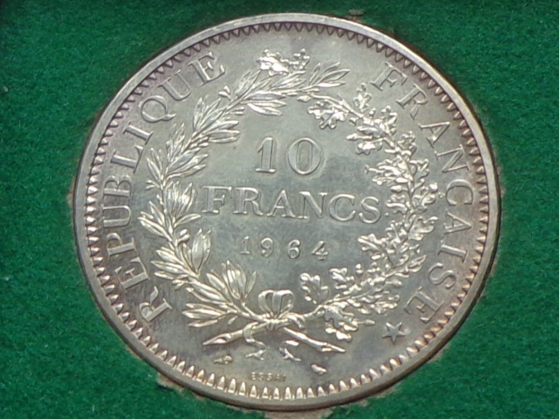 Alle Münzen: ESSAI 10 Fr. 1964 "Hercule" ESSAi - Très RARE 3500 ex. – Gebraucht aus Pully von UCA01