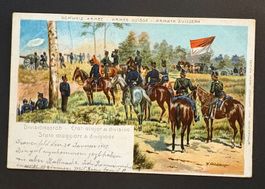 ANSICHTSKARTE ARMEE-TRAIN REKRUTENSCHULE 1905