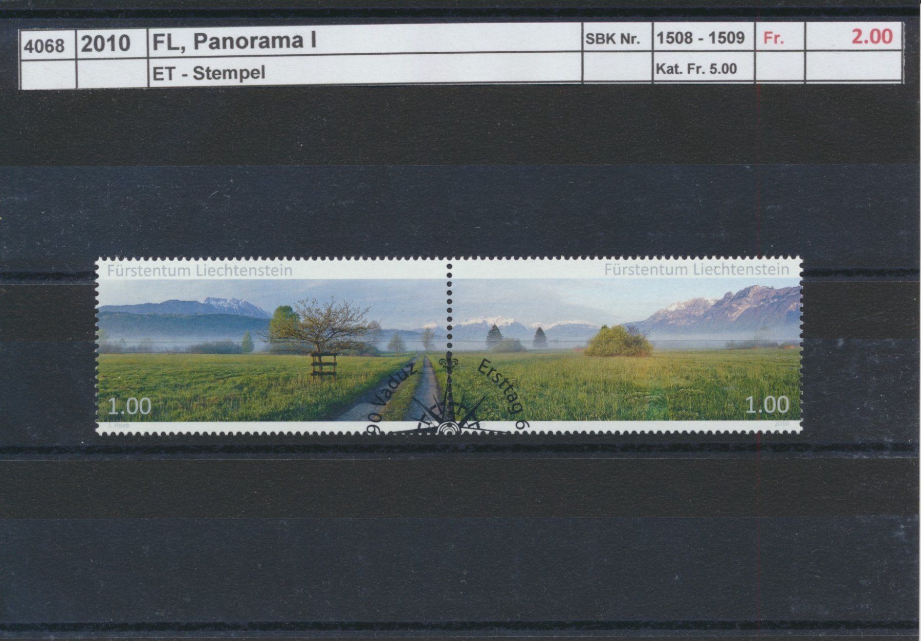 Tutti i francobolli: 2010 FL, "Panorama I", ET - Stempel – Usato da Winterthur venduto da Zupogeru
