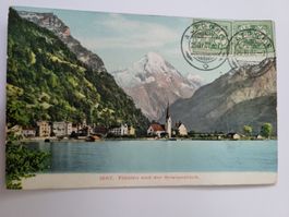 Ansichtskarte 1907 Flüelen  Bristenstock gestempelt R28