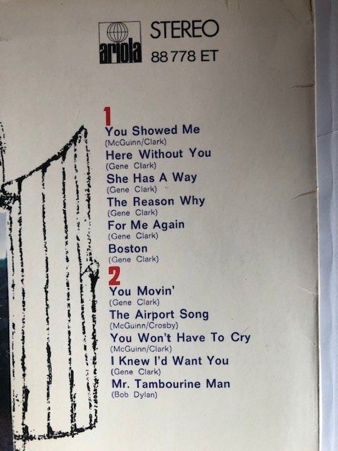 Dischi in vinile: Byrds – Usato da Aarwangen venduto da Jukebox3 4