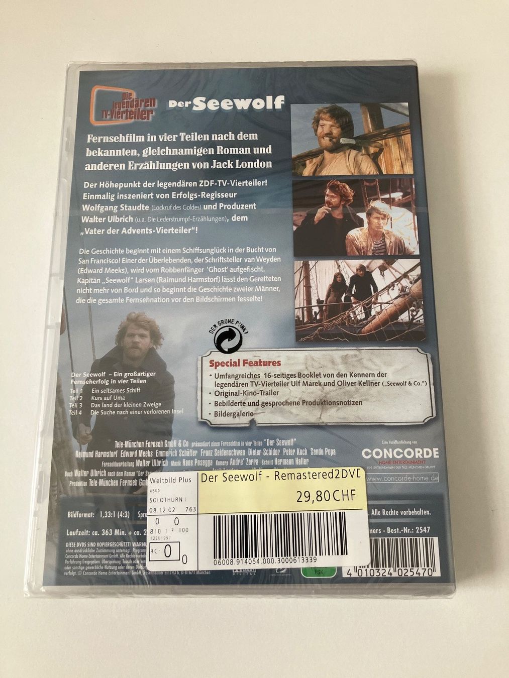 Alle DVDs: Der Seewolf (2 DVDs) Raimund Harmstorf - Neuware – Gebraucht aus Arbon von JoJoAs 1