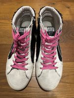 Golden Goose Slide Sneaker Glitzer Schwarz/Weiss Gr.39