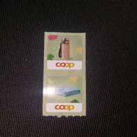 Coop Sammelsticker Thermoskanne und Frotteetuch