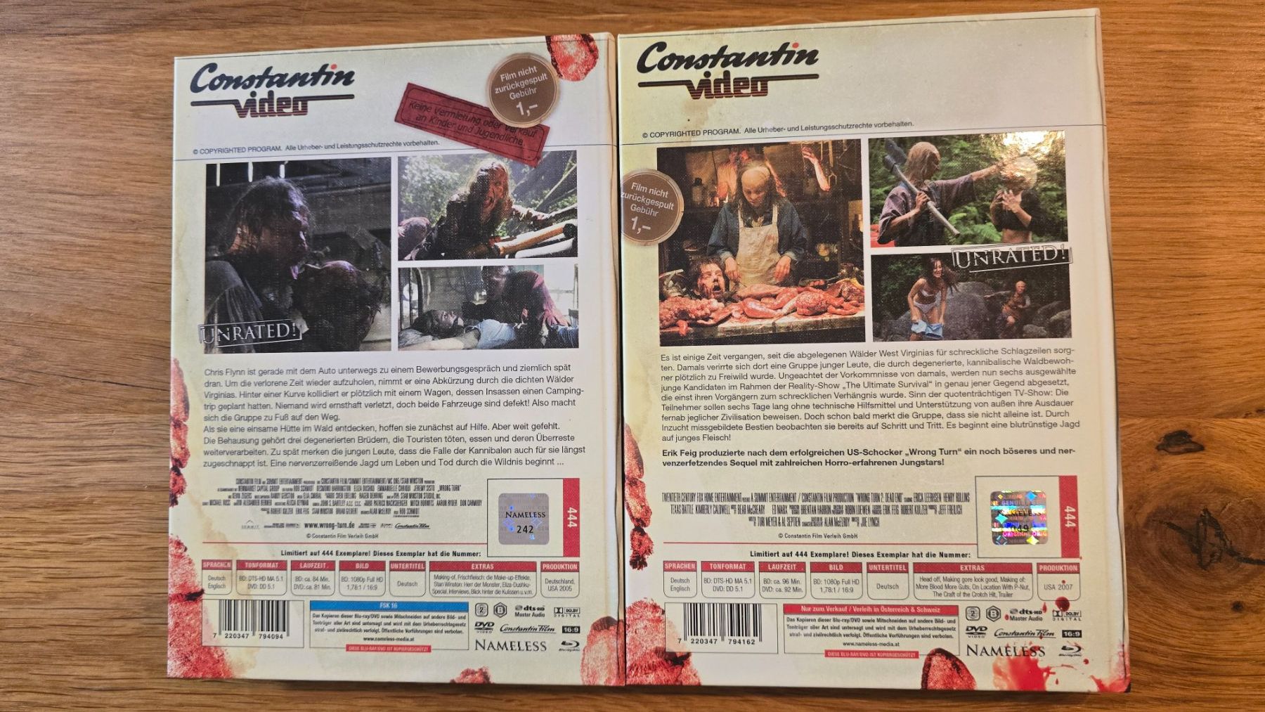 Alle DVDs: Wrong Turn 1 - 6 Mediabook mit Schuber / Blu-Ray Uncut – Gebraucht aus Glarus von Joeggi1 3