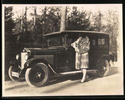 Fotografie Auto NSU (1928 /29), Dame im 