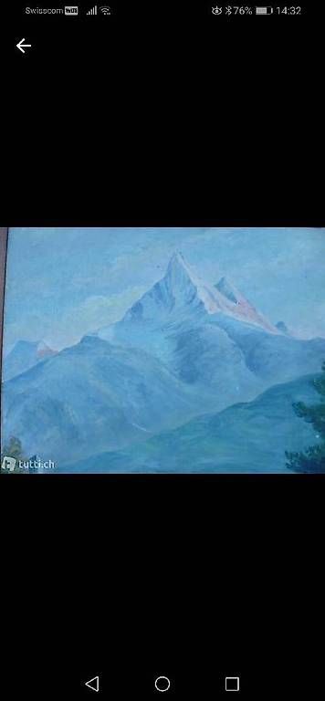 Dipinti: Toile les dents du midi de 1928. – Usato da St. Maurice venduto da Benoit12 2