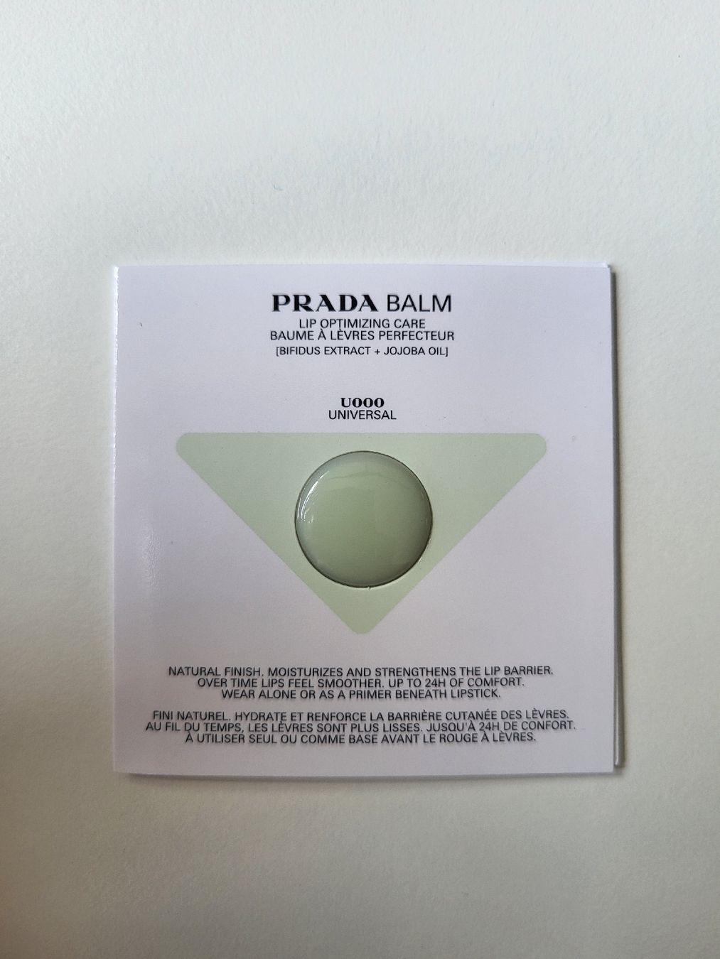Chanel Cura del viso: PRADA Balm Lippenbalsam Lip Optimizing Care Luxusprobe Neu – Nuovo e nell'imballaggio originale da Nänikon venduto da Skin-Beauty