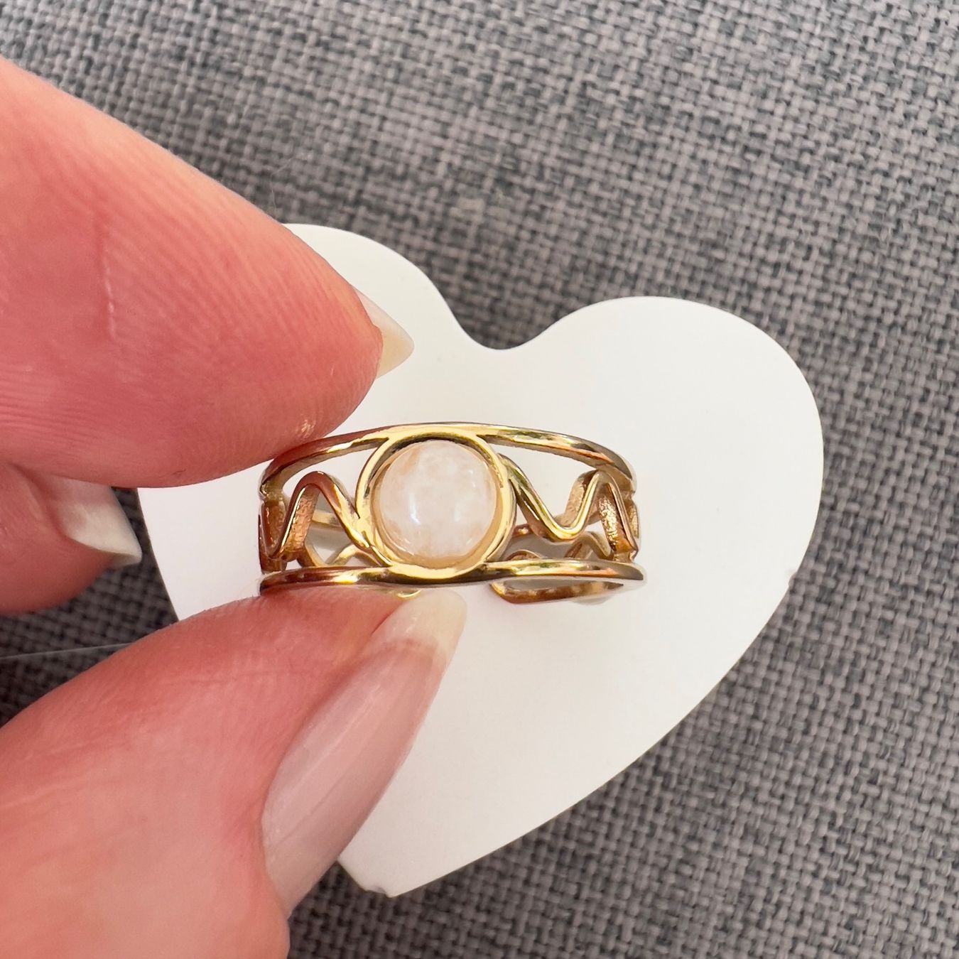Anelli: Bague avec cristal de roche – Nuovo (secondo la descrizione) da Pully venduto da sunaddict 1