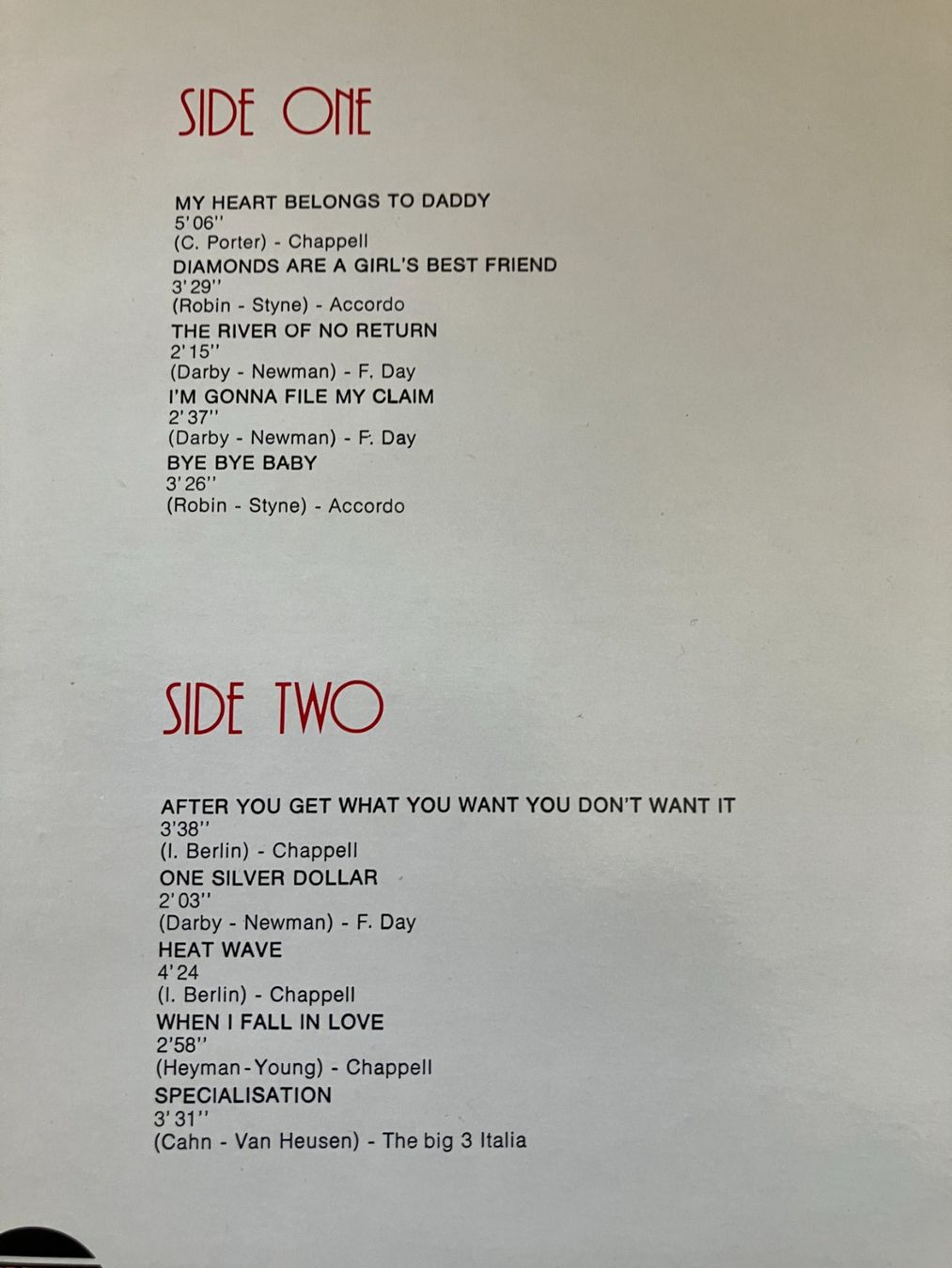 Dischi in vinile: Marilyn Monroe – Usato da Aarwangen venduto da Jukebox3 3