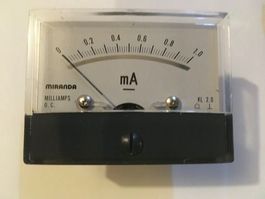 Drehspulinstrument 0-1mA DC