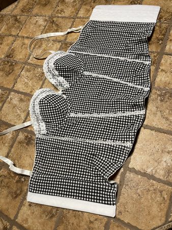 Corsetto a quadretti estivo tg S/M-75A/B-elegante e sexy