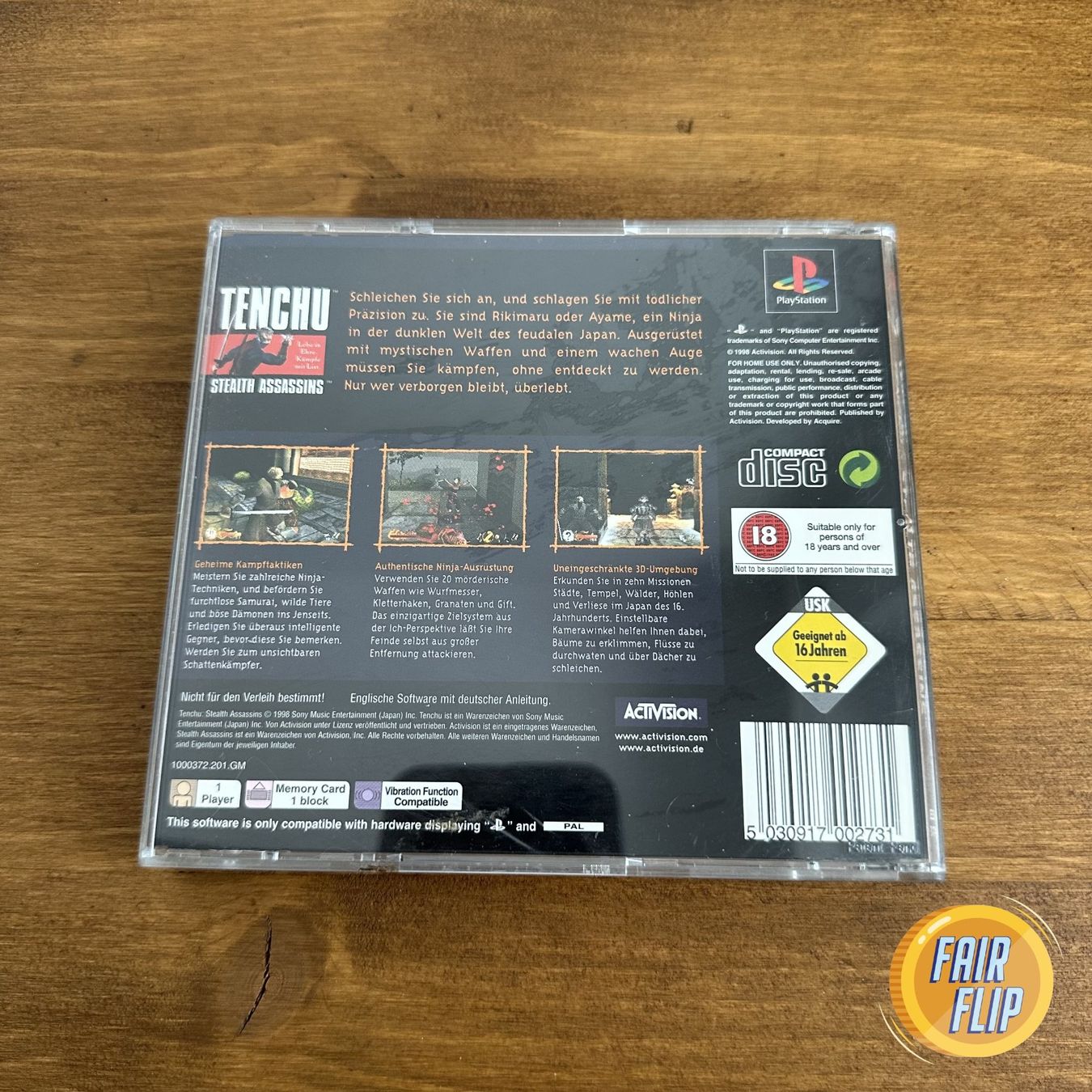 Giochi: PS1 Tenchu Stealth Assassins – Usato da Luzern venduto da fairflip 2
