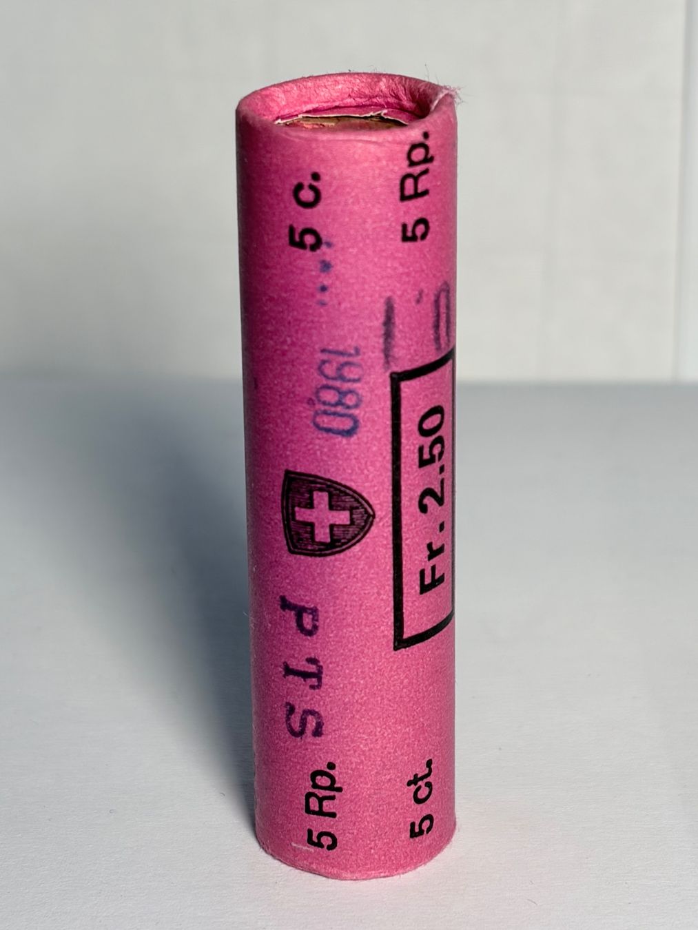Toutes les monnaies: 5 Rp. Rolle 1980 – Neuf avec emballage d'origine à Zäziwil par Emlea