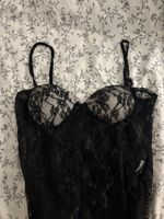 Body nero in pizzo