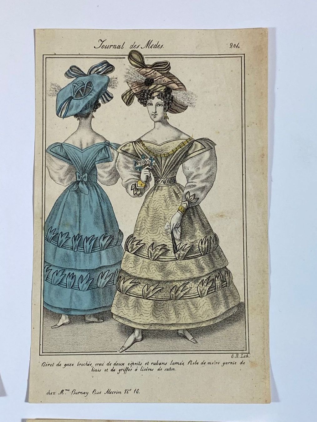 Stiche: 4 Mode Kolorierte Stahl-Stiche um 1875 – Gebraucht aus Vaduz von Unikate-Markt 3