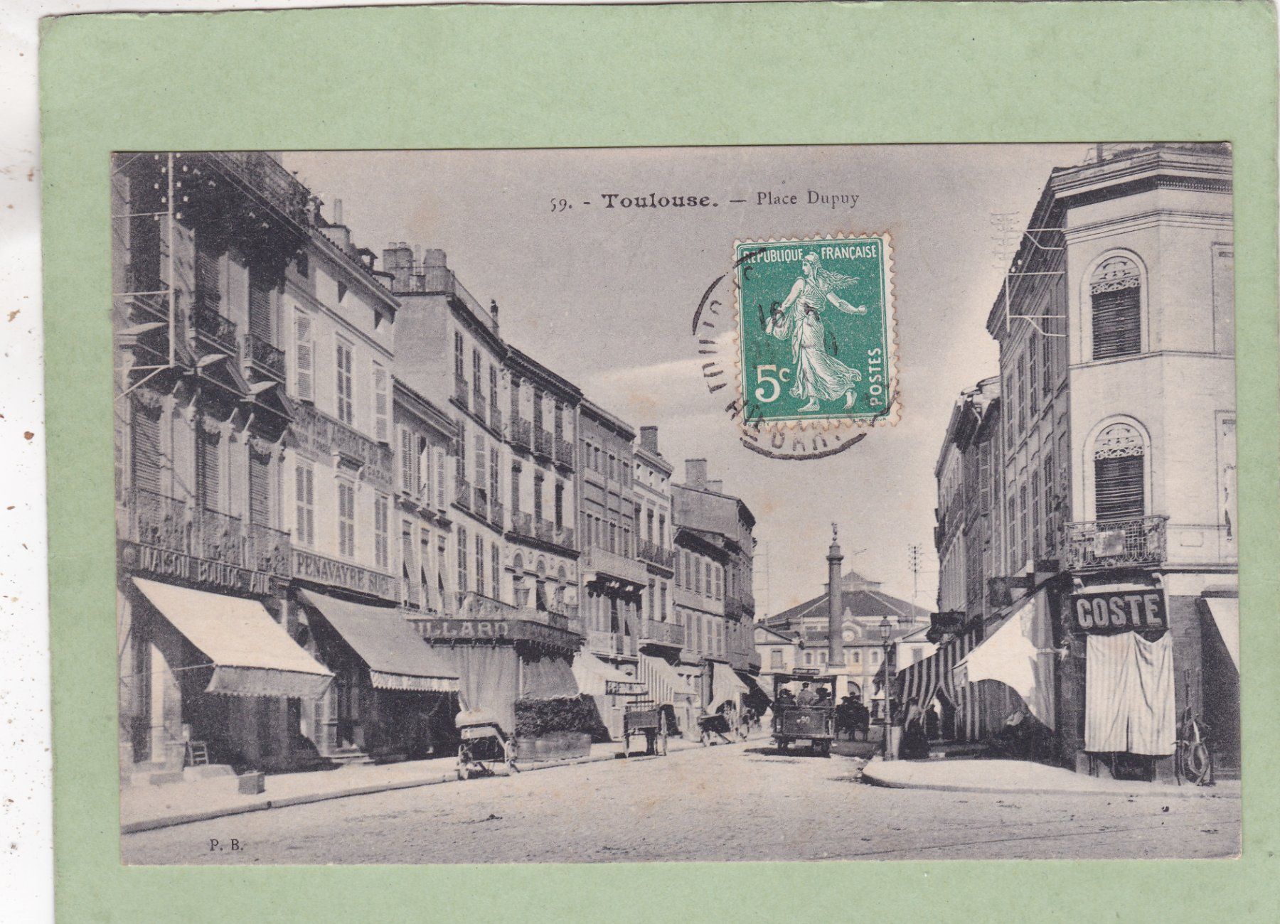 Cartoline postali: Frankreich Toulouse Place Dubuy – Usato da Herisau venduto da Lisegrat2008