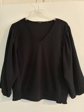 Schwarze Bluse von Zero, Grösse 44 - Top Zustand!