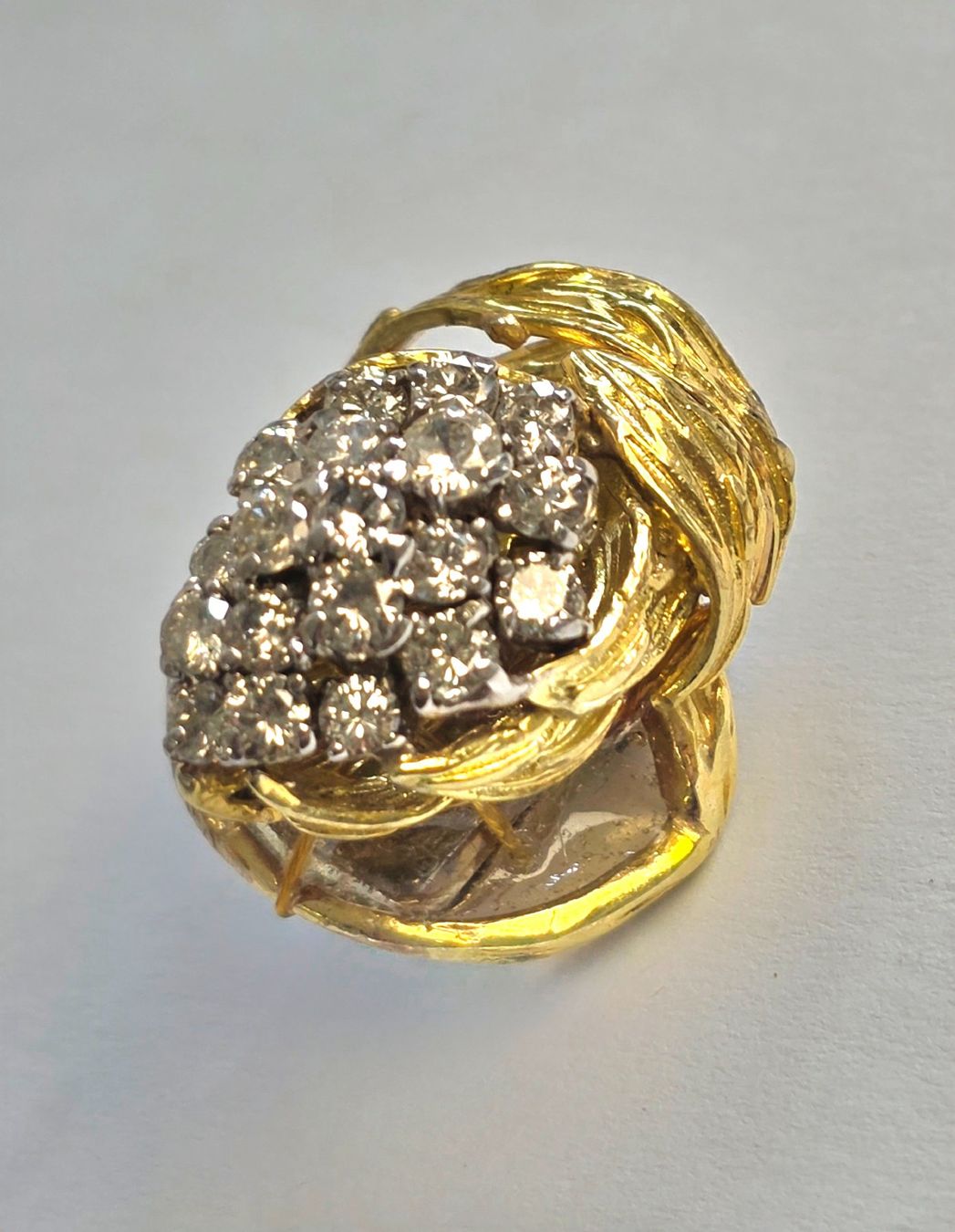 Spille & Fermagli: Diamant Gold Brosche aus Fingerring – Usato da Zürich venduto da adriben
