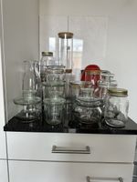 Vintage Glaser-Set, Einmachgläser, Vorratsgläser, 20 Stk.
