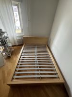 IKEA Malm Bed Frame 140x200cm, Birch, incl. Slatted Base