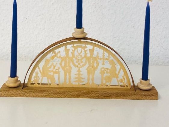 Portacandele: Erzgebirgische Schwibbogen / Lichterbogen / Kerzenständer – Usato da Zürich venduto da Arche_Brockenhaus 6