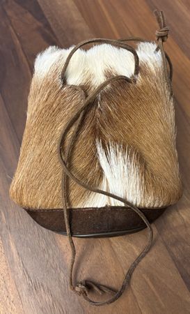 Vintage Beuteltasche aus Springbock-Fell