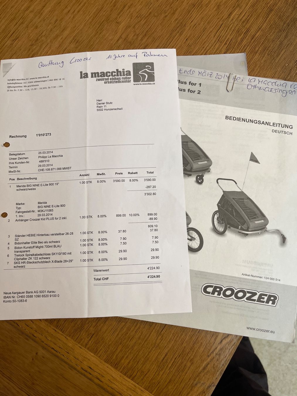Croozer Anhänger: Croozer Kid2 Veloanhänger – Gebraucht aus Cordast von marni01 6