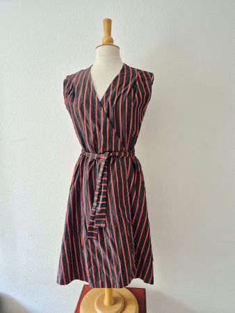 KLEID DRESS S 36 ANTIK BATIK OUTLET WICKELKLEID,  TOP