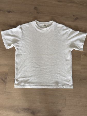 Pull&Bear T-Shirt weiss strukturierter Stoff Grösse M