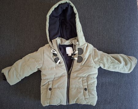 Veste d'hiver verte 6 mois 