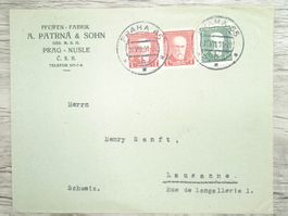 TR70 Enveloppe + Timbre Ceskoslovensko 1931