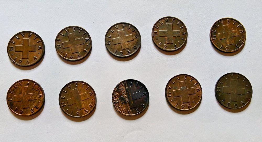 Tutti le monete: 1 rappen (17x) – Usato da Bex venduto da sni_q7lh 3
