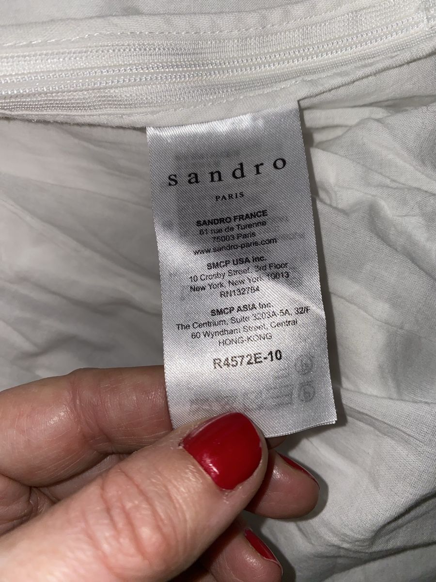 Sandro Kleider: Sandro Robe d'été blanche dentelle taille 38-40 – Gebraucht aus Genolier von ber_j8yx 5