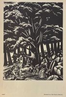 Aldo Patocchi, Mendrisio, Holzschnitt, 1934