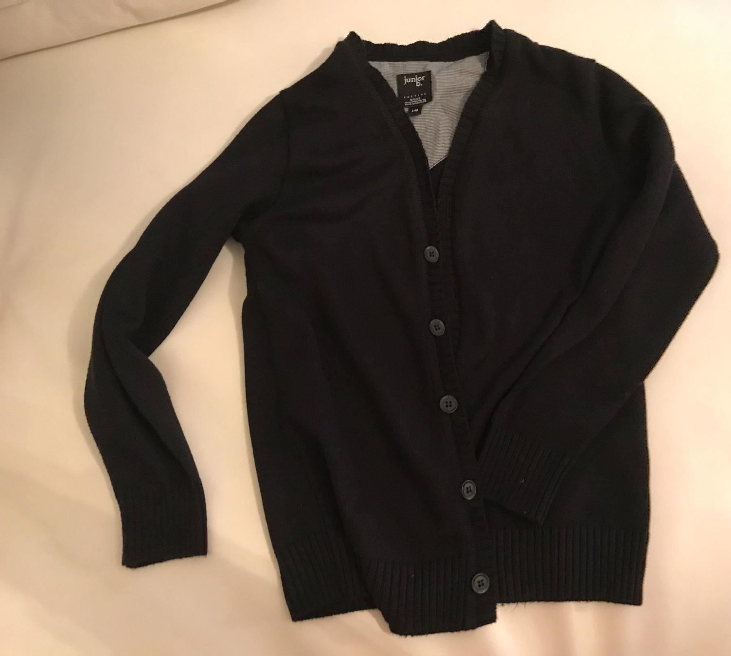 Jacken & Mäntel: Strickjäckchen schwarz Gr. 140 – Gebraucht aus Mauren von SB1606