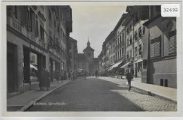 Solothurn - Gurzelngasse - Auto, animee belebt 1931