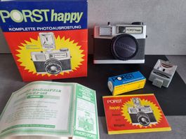 Porst Happy Kamera Set mit Original Zubehör, 1970er
